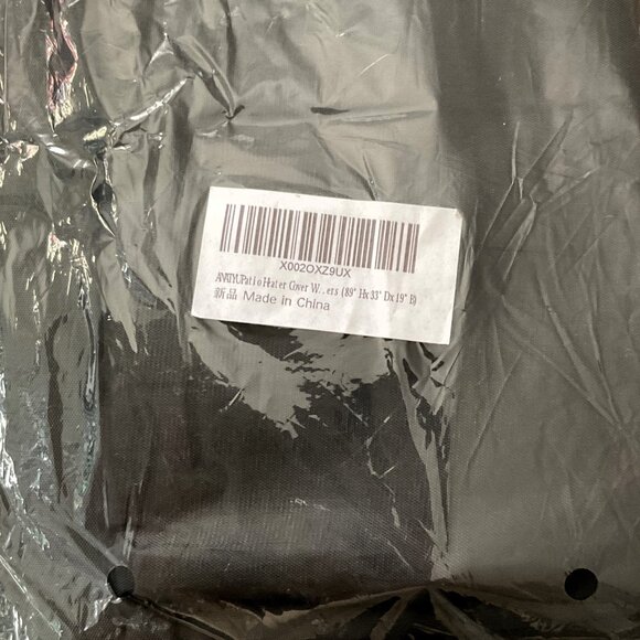 PATIO HEATER COVER WITH ZIPPER AND STORAGE BAG 89'' X 33" X 19" - Picture 14 of 15